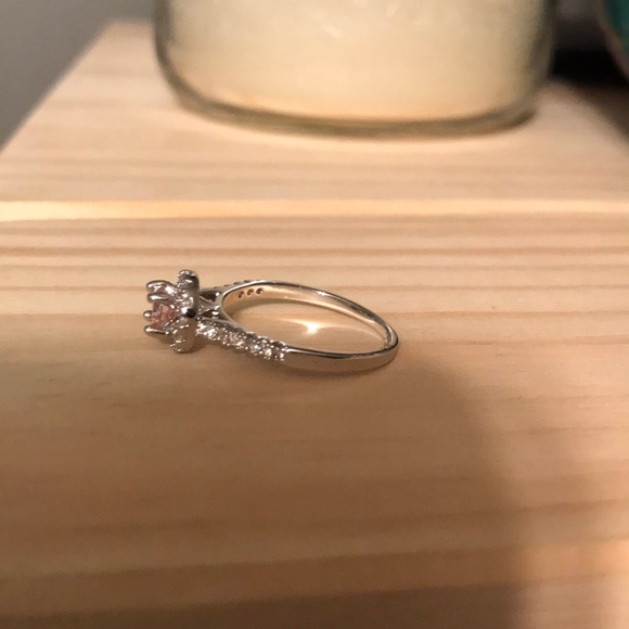 Pink CZ ring - Picture 2 of 2